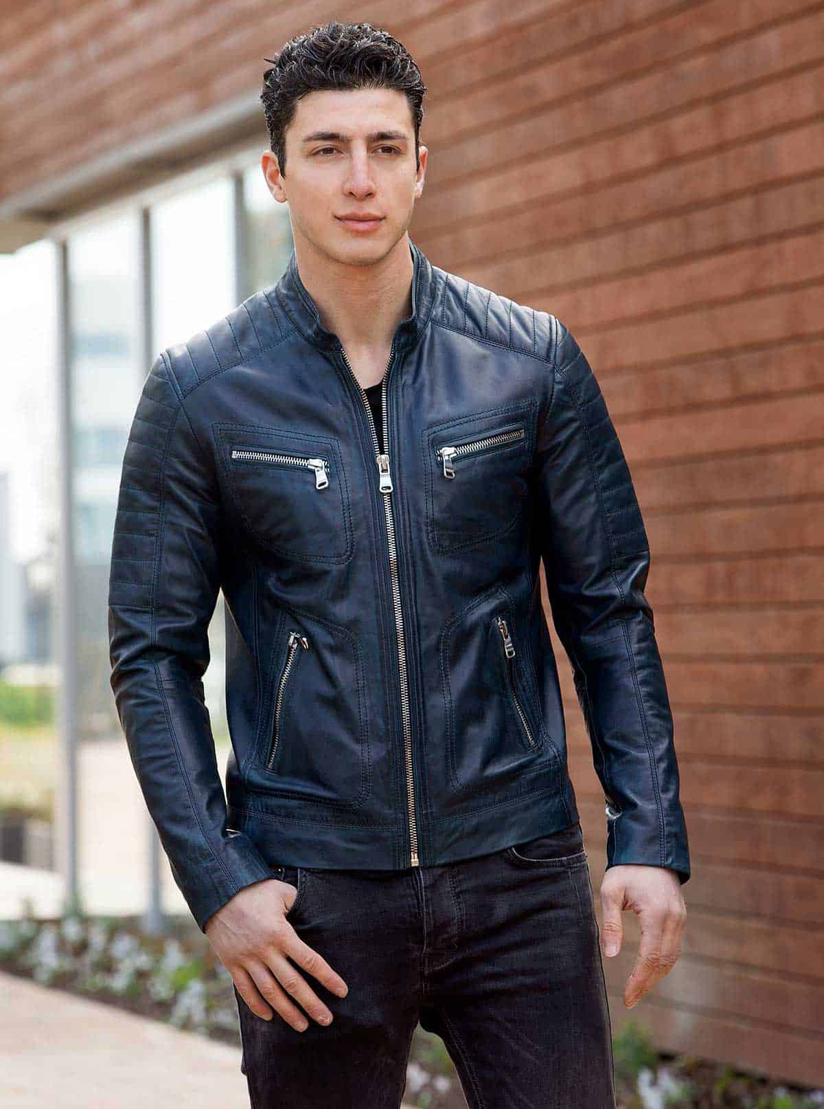heren-biker-jack-leer-blauw-versano